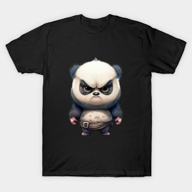 Panda Cute Adorable Humorous Illustration T-Shirt by Cubebox